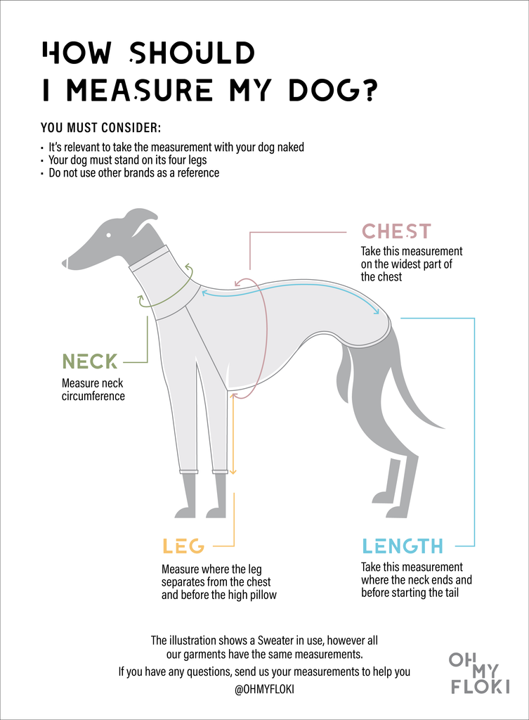 Dimensions Guide Dog SIZE CHART DOGS – ohmyfloki